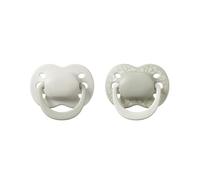 Tommee Tippee Sucette en latex Ultimate Fit, 0-6 m, Lot de 2, Capsule de stérilisation au micro-ondes réutilisable comprise, Orthodontique, Trous d’aération, 100% sans BPA, inspirée de la nature
