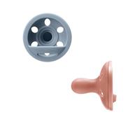 Tommee Tippee sucette imitant le sein, 6-18m, lot de 2, légère, design en une seule pièce en silicone, tétine symétrique