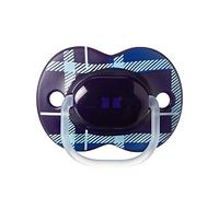 Tommee Tippee Sucette Little London, Tétine Réversible, 6-18 Mois, sans BPA, Bleu Marine 43341250