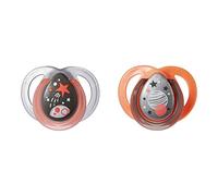 Tommee Tippee Sucette Night, Tétine Réversible, 0-6 Mois, Phosphorescent, Lot de 2