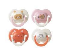 Tommee Tippee Sucette Ultimate Fit, 18-36 mois, Lot de 4, Tétine orthodontique pour bébés, Tétine symétrique, Silicone 100% sans BPA, Collection Club House