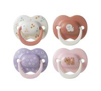 Tommee Tippee Sucette Ultimate Fit, 6-18 mois, Lot de 4, Tétine orthodontique pour bébés, Tétine symétrique, Silicone 100% sans BPA, Collection Club House