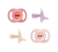 Tétine Tommee Tippee Ultra-légère Toujours en Place, conception monobloc en silicone, 0-6 mois, lot de 4