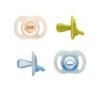 Tétine Tommee Tippee Sucette Légère Toujours en Place Jour & Nuit, conception monobloc en silicone, 6-18m, lot de 4