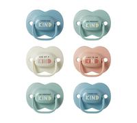 Tommee Tippee Sucettes Anytime, 6-18 Mois, Lot de 6, Forme Orthodontique Symétrique, Silicone sans BPA