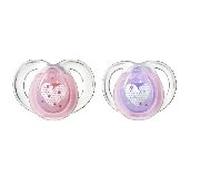 Tommee Tippee - Lot de 2 sucettes Nuit 0-6 Mois - modèle assortie