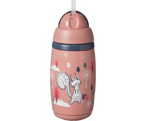 Tommee Tippee Superstar Insulated Straw Pink tasse avec paille pour enfant 12m+ 266 ml