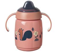 Tommee Tippee Superstar Sippee, Tasse d'Entraînement à Bec avec la Technologie INTELLIVALVE 100% Étanche et Anti-Secousse et la Technologie Antibactérienne BACSHIELD, 6m, 300 ml, Rose, 447823