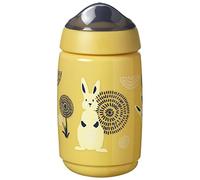 Tommee Tippee Superstar Sipper, Tasse d'Entraînement à Bec avec la Technologie INTELLIVALVE 100% Étanche et Anti-Secousse et la Technologie Antibactérienne BACSHIELD, 12m, 390 ml, Jaune, 447828