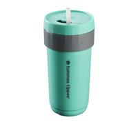 Tommee Tippee Tasse 3 en 1 isotherme convertible pour enfant de 18 mois et plus, 300 ml, bleu sarcelle, gobelet d'apprentissage pour tout-petits, paille anti-fuite, couvercle verrouillable pratique
