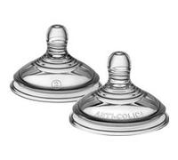 Tommee Tippee tétines pour biberon, Tétines pour biberon Anti-colique Avancé, imitant la forme du sein, silicone doux, débit moyen, à partir de 3 mois, lot de 2