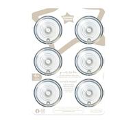 Tommee Tippee Tétines de Biberon Closer to Nature, Imitant le Sein Maternel avec Valve Anti-Colique, Débit Moyen, 3 Mois+, Lot de 6 423680
