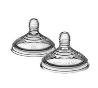 Tommee Tippee Tétines pour Biberon, Tétines pour Biberon Anti-colique Avancé, Débit Extra-lent, 0m, Imitant la Forme du Sein, Silicone Doux, lot de 2