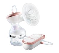 Tommee Tippee Tire-lait électrique unique Made for Me, gobelet de massage en silicone, rechargeable par USB, silencieux, portable, modes express, biberon inclus, Ancien Désign