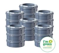 Tommee Tippee Twist and Click Advanced Seau à couches Recharges, Film vert antibactérien obtenu de manière durable™, lot de 18, FFP