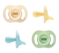 Tommee Tippee Sucette Ultra-légère Toujours en Place, 0-6 Mois, Lot de 4, Tétine Orthodontique, Conception Monobloc en Silicone