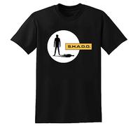 TOMMUP Casual T-Shirt Shado Sci FI Gerry Anderson TV Show Black S