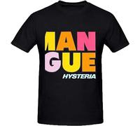 TOMMUP Men's T-Shirt The Human League Hysteria Designer hirts for Men Black Black L