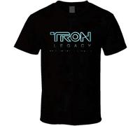 TOMMUP Unisex T-Shirt Tron Legacy Logo Movie Black XXL