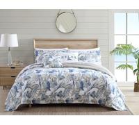 Tommy Bahama Bedding Collection Parure de lit Raw Coast, très Grand lit, Bleu