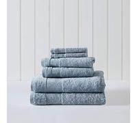 Tommy Bahama | Island Retreat Collection | 6 Piece Towel Set - Decorative Luxury Hotel & Spa Quality Bathroom Linens, Absorbent & Fade Resistant, Light Blue