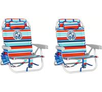 Tommy Bahama Lot de 2 chaises de Plage en Aluminium (Coucher de Soleil Tropical)