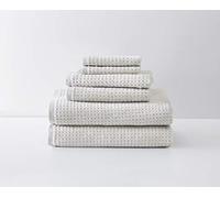 Tommy Bahama Lot de 6 Serviettes de Bain en Coton très absorbantes, résistantes à la décoloration et à la décoloration, certifiées Oeko-Tex (Marron Dune du Pacifique du Nord)