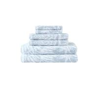 Tommy Bahama - Lot de 6 Serviettes, Essentiels de Bain luxueusement Doux et absorbants, 100% Coton Teint en Fil, certifié Oeko-Tex (Art of Palms Bleu)