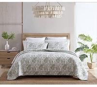 Tommy Bahama | Maui Palm Collection | Parure de lit - 100% Coton, réversible, légère avec taies d'oreiller Assorties, idéale pour Toutes Les Saisons, très Grand lit, Vert