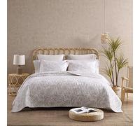 Tommy Bahama | Palmday Collection | Quilt Set - 100% Cotton, Lightweight & Breathable Bedding, Pre-Washed for Added Softness, Queen, Beige