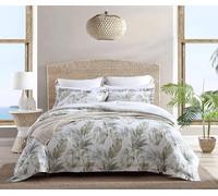 Tommy Bahama Parure de lit réversible de Poids Moyen, idéale pour Toutes Les Saisons, Coton, Vert, très Grand lit