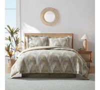 Tommy Bahama Parure de lit Ultra Douce 100% Coton avec taies d'oreiller et Cache-sommier Assortis, Lavable en Machine, Facile d'entretien, Marron, très Grand lit