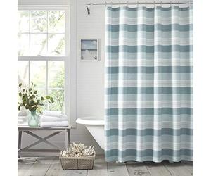 Tommy Bahama Rideau de Douche en Coton Bleu 183 x 183 cm