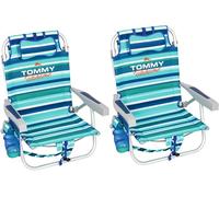 Tommy Bahama Lot de 2 chaises de plage en aluminium Vert