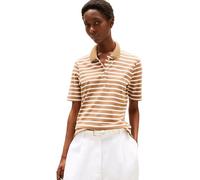 Tommy Hilfiger 1985 Reg Pique Polo SS Ww0Ww43224 S/S, Brown (Hickory/Ecru STP), M Women's