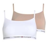 Tommy Hilfiger Brassières Lot de 2 Femme sans Armature, Multicolore (White/Misty Blush), S