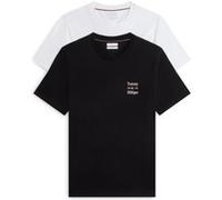 Tommy Hilfiger 2 Pack Chest Graphic White/black Taille: L | T-Shirts Outlet | Homme | Blanche