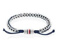 Tommy Hilfiger Jewelry Bracelet Entrelacé en Acier Inoxydable et Nylon pour Homme avec Fermeture Ajustable - 2790511