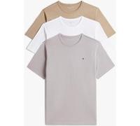 Tommy Hilfiger 3-pack Ss Tee Silver/taupe/white Taille: L | Pyjamas Outlet | Homme | Gris