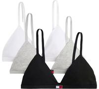 Tommy Hilfiger 3 Pack Triangle Uw0uw06140, Grey (Grey Ht/Black/White), XL Femme