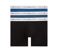 Tommy Hilfiger 3p Boxer Brief Um0um03892, Black (Blk/Blu JN/AG Sea), L Homme