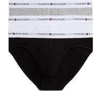 Tommy Hilfiger 3P Brief Um0Um0370 Slip, Yellow (Black/White/Mid Grey Heather), L Homme