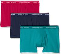 Tommy Hilfiger 3p Trunk, Boxer Homme, Multicolore (Festival Fuschia/ Peacot/ Green Blue Sla 086), Small