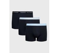 Tommy Hilfiger Boxer Homme Lot de 3 Slip Homme Sous-Vêtement, Multicolore (Vessel Blue/Breezy Blue/Desert Sky), S