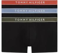 Tommy Hilfiger 3P Trunk WB UM03881 Boxer pour Homme Gris (BRK Blu/Trra RD/Arm GRN), XL