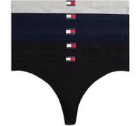 Tommy Hilfiger 5 Pack Thong L Gry Heather/navy/black Taille: M | Culottes Outlet | Femme | Bleu
