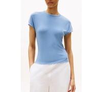 Tommy Hilfiger 5x2 Rib Slim Fit Cap Sleeve Tee Brisk Blue Taille: S | Chemises Outlet | Femme | Bleu