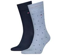 Tommy Hilfiger 8719965009202 Dots Classic Sock, Bleu Clair mélangé, 43-46 (Lot de 2) Hommes