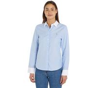 Tommy Hilfiger A FILL Regular Shirt WW0WW40531 Chemises décontractées, Bleu (Well Water), 34 Femme