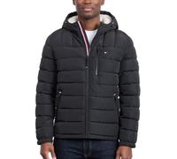Tommy Hilfiger Adaptive Veste Matelassée Imperméable À Capuche Doublée Sherpa Manteau Homme (lot de 1)